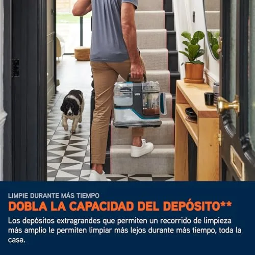 Vax ▫️ Limpador e removedor de manchas SpotWash Max Pet-Design, potente removedor de manchas para tapetes e estofos com tecnologia SpinScrub, depósito XL, limpeza profunda para animais de estimação e sofás 5