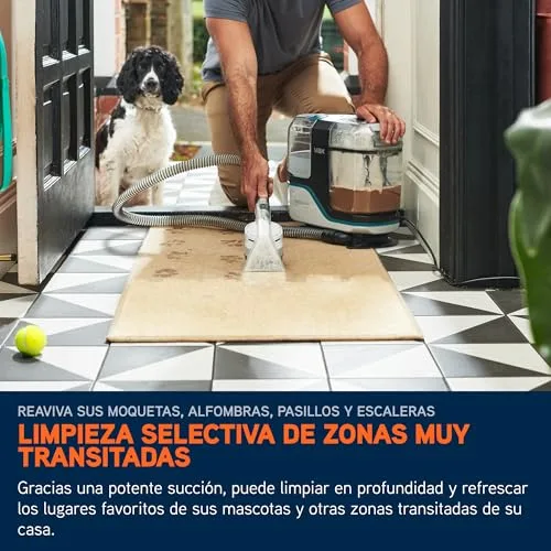 Vax ▫️ Limpador e removedor de manchas SpotWash Max Pet-Design, potente removedor de manchas para tapetes e estofos com tecnologia SpinScrub, depósito XL, limpeza profunda para animais de estimação e sofás 6