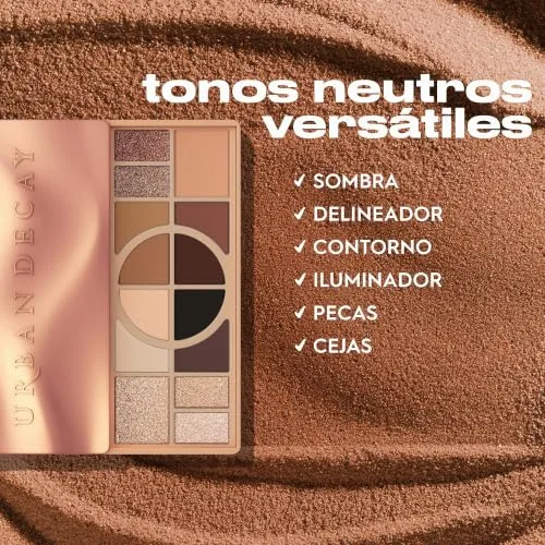 URBAN DECAY ▫️ Naked Shaped Warm, paleta de sombras de olhos neutras, 14 tons multifuncionais para looks versáteis com acabamentos cremosos, mate e brilhantes 5