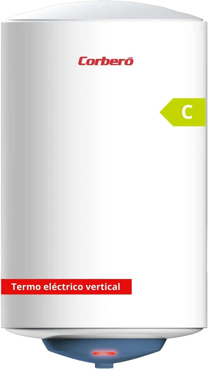 Corbero ▫️ Corberó - Aquecedor Elétrico CTMBA50 | 50 L | Instalação Vertical | Resistência Blindada | Termóstato Regulável | Proteção Anticorrosão