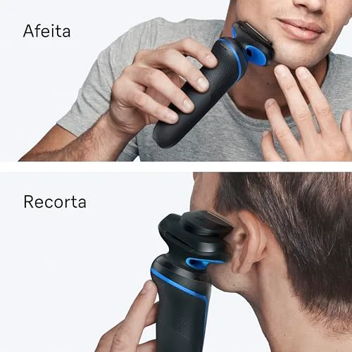 Braun ▫️ Series 5 Máquina de barbear elétrica para homem, 52-B1200SI, azul 5