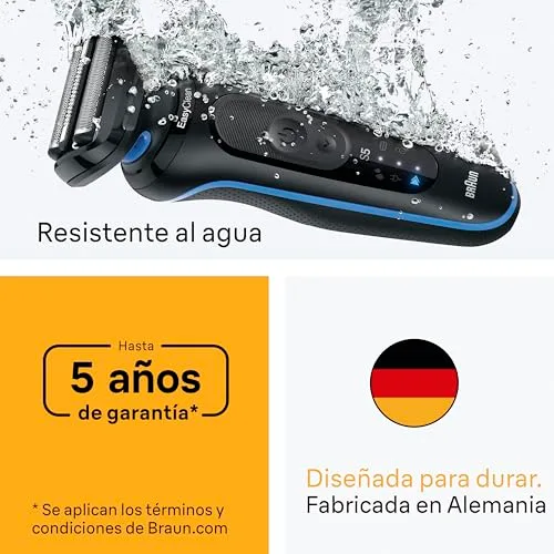 Braun ▫️ Series 5 Máquina de barbear elétrica para homem, 52-B1200SI, azul 6