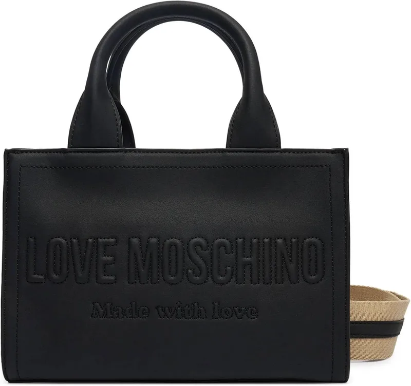 Love Moschino ▫️ JC4044PP1OLE0000, mala de mão para mulher, preta, tamanho único, Preto, Tamanho único