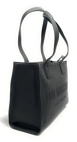 Love Moschino ▫️ JC4045PP1OLE0000, mala de mão para mulher, preta, tamanho único, Preto, Tamanho único 7