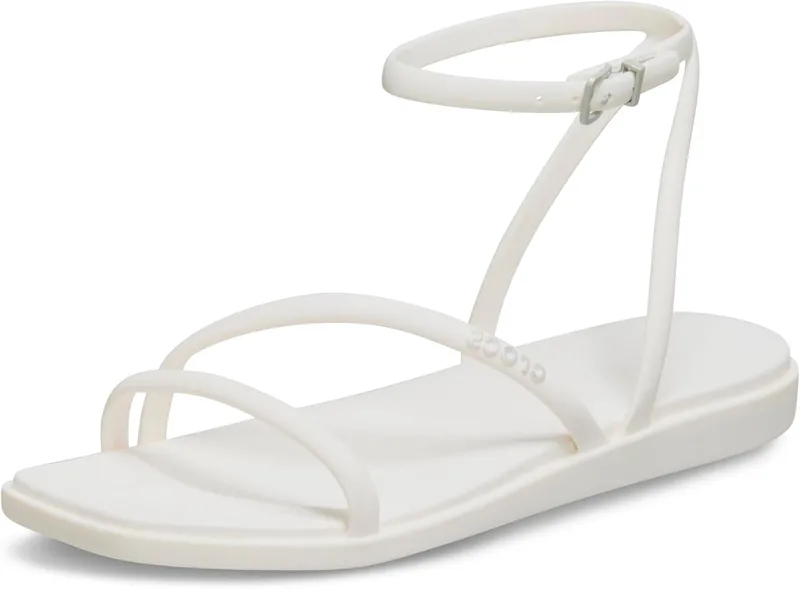 Crocs ▫️ Miami Ankle Strap Sandal Sandálias planas para mulher