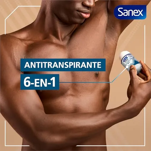 Sanex ▫️ Men Active Control, Desodorizante Antitranspirante Roll-On para Homem, 6x50 ml 6
