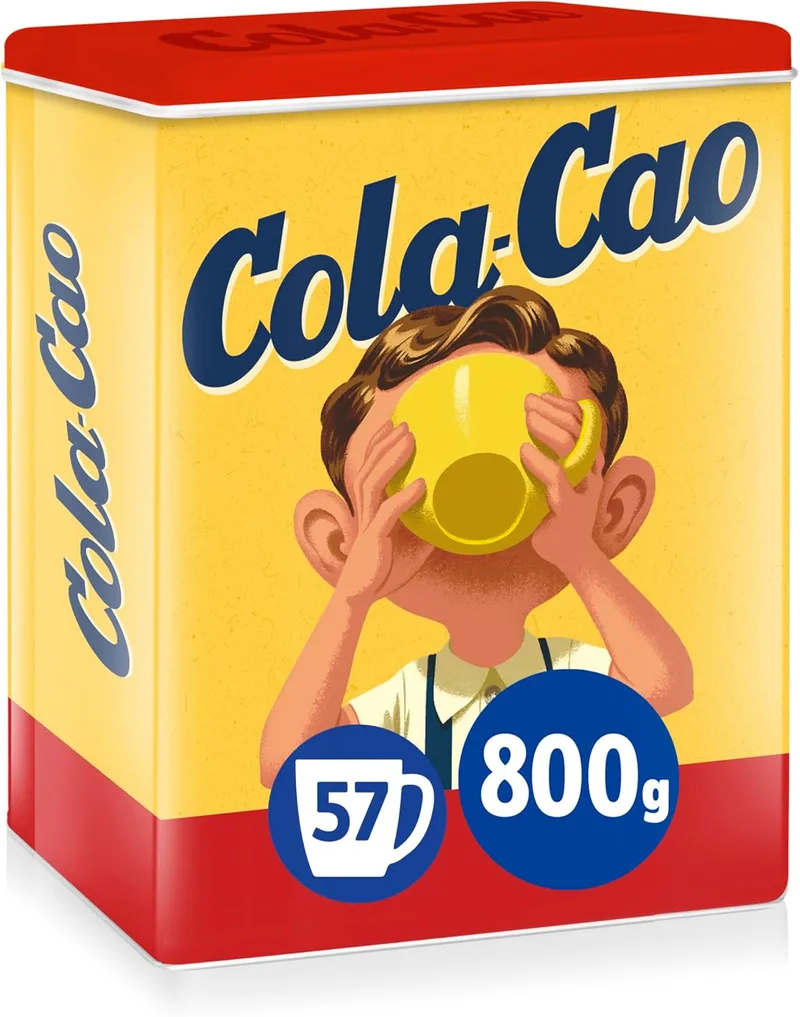 ColaCao ▫️ Original, Cacau Natural Solúvel - Lata Vintage Edição Especial - 800g,