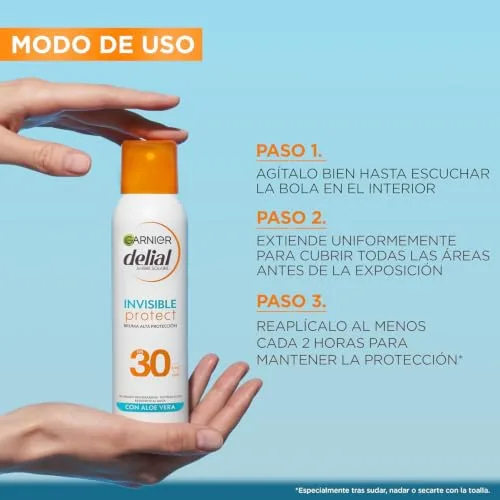 L'Oreal Paris ▫️ Garnier Delial Invisible Protect Bruma Solar Corporal 150 ml 7