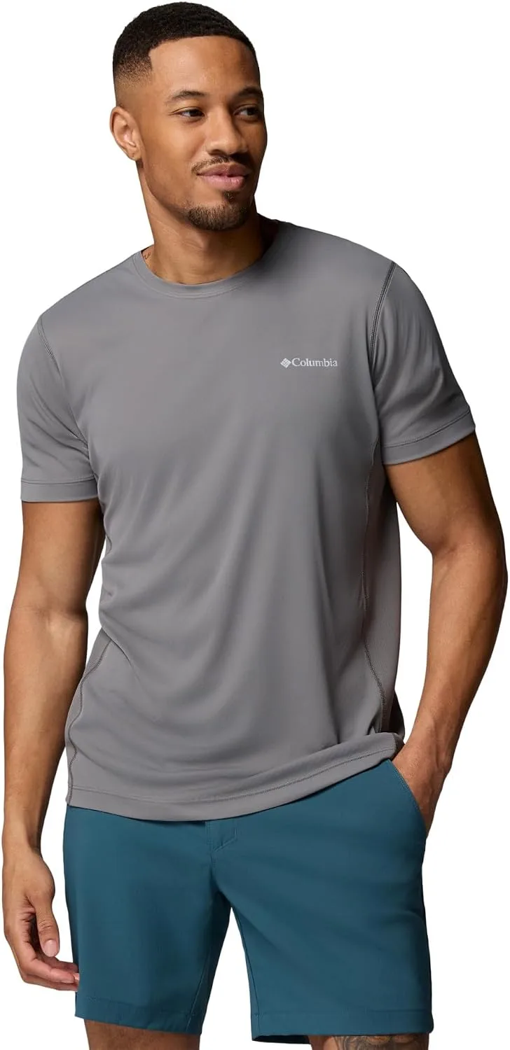 Columbia ▫️ Zero Rules Light Short Sleeve Crew, Camiseta técnica de manga curta para homem