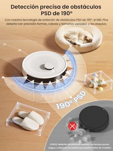 Lefant ▫️ M2L Plus – Aspirador e esfregador robótico com esvaziamento automático de pó 4