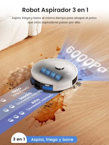 Lefant ▫️ M2L Plus – Aspirador e esfregador robótico com esvaziamento automático de pó 5