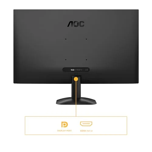 AOC ▫️ Monitor Q27B35E de 27 polegadas, 75 Hz, painel IPS, 4 ms GtG, HDR10, (2560x1440, 1 porta HDMI 1.4, 1 porta DP 1.4) Preto 4