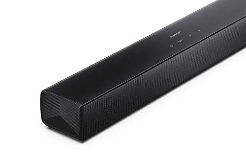 Sharp ▫️ Barra de som para TV HT-SBW121, compatível com Roku TV, 240 W, subwoofer sem fios, Bluetooth 5.3, HDMI ARC, USB, ótica, AUX, 2.1, preta 6