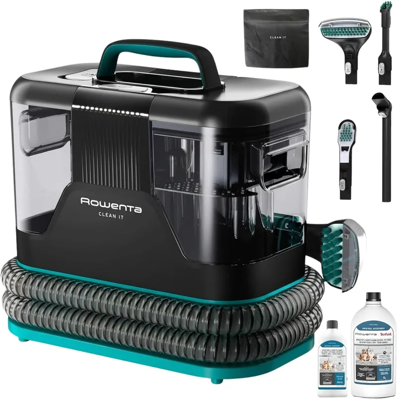 Rowenta ▫️ Clean It, Aspirador para estofos, 750 W, 7 velocidades, até 13,5 kPa
