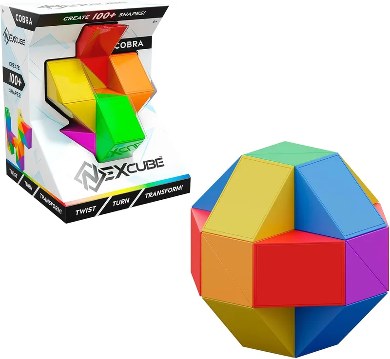 Bizak ▫️ Nexcube Cobra, Design Exclusivo. O cubo para speedcubers. Velocidade máxima. Sem autocolantes. Com posicionamento preciso e sistema de duplo ajuste, multicolorido (64551512)