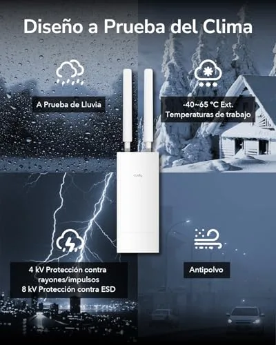 Cudy ▫️ AC1200 Exterior WiFi 5: ponto de acesso Wi-Fi para exterior, AP1200 Outdoor 5