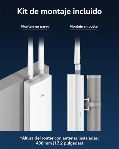 Cudy ▫️ AC1200 Exterior WiFi 5: ponto de acesso Wi-Fi para exterior, AP1200 Outdoor 6