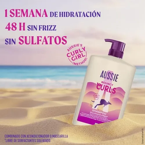 Aussie ▫️ Cachos Definidos - Champô sem sulfatos nem silicones, 48 horas anti-frizz, 1 L 5