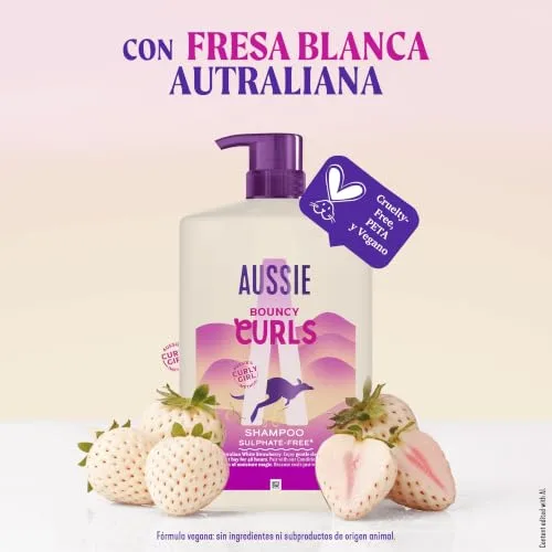Aussie ▫️ Cachos Definidos - Champô sem sulfatos nem silicones, 48 horas anti-frizz, 1 L 7
