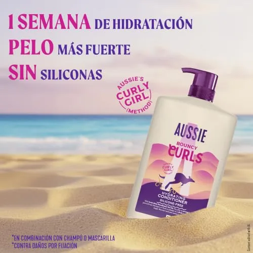 Aussie ▫️ Rizos Condicionador para Cabelo Encaracolado, Sem Silicones e Vegano, 1 L 5
