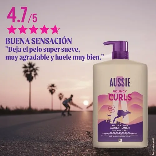 Aussie ▫️ Rizos Condicionador para Cabelo Encaracolado, Sem Silicones e Vegano, 1 L 6