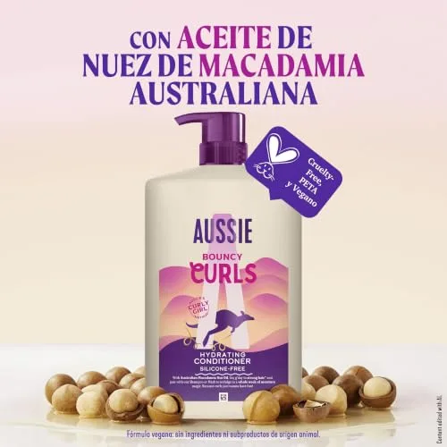 Aussie ▫️ Rizos Condicionador para Cabelo Encaracolado, Sem Silicones e Vegano, 1 L 7