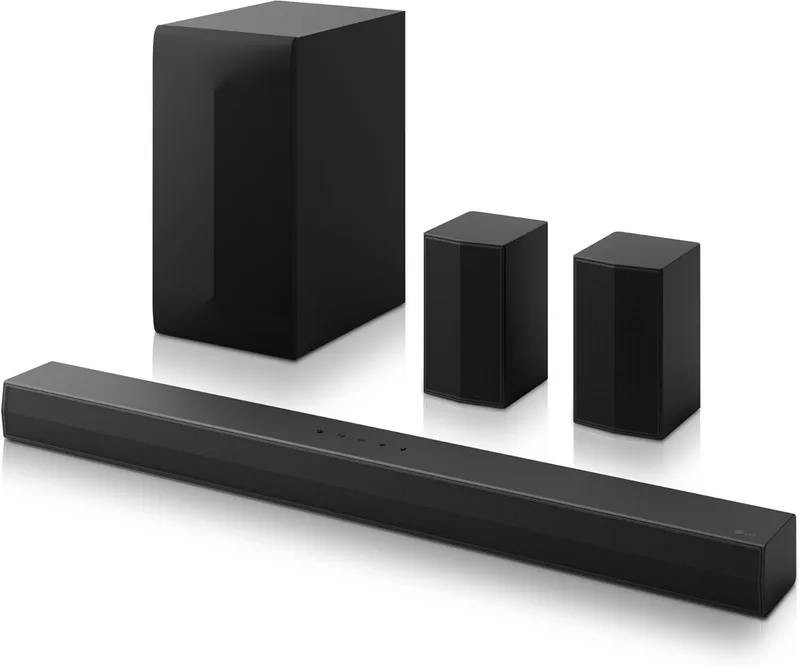 LG ▫️ DS60TR - Barra de som, Bluetooth, 440 W, 5.1 canais com subwoofer, colunas traseiras, Dolby Digital, DTS Digital Surround, preto
