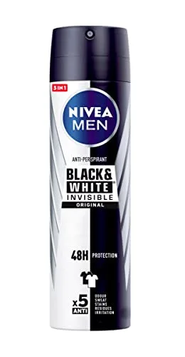 NIVEA ▫️ MEN Pack Cuidado Completo - Necessaire, Conjunto de oferta para homem com creme facial 75 ml + gel de banho 250 ml + bálsamo pós-barba 100 ml, desodorizante em spray 200 ml 5