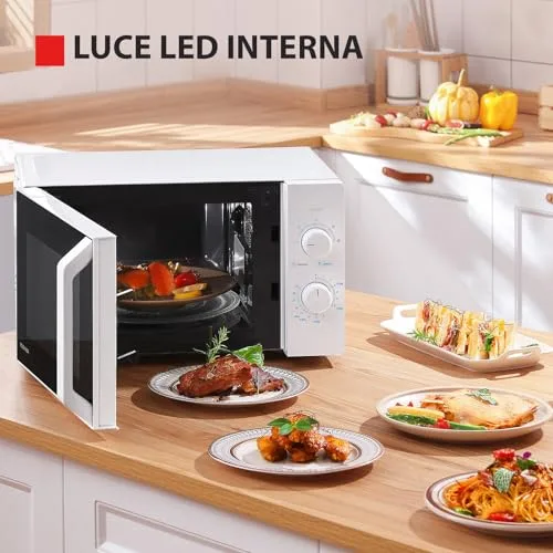 Toshiba ▫️ Micro-ondas 20 L, 700 W, MW2-MM20P(WH) 4