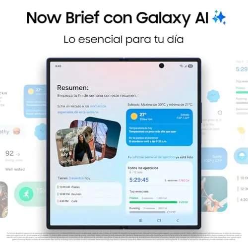 Samsung ▫️ Galaxy Z Fold7 256 GB - Galaxy AI, leve e dobrável, ecrã grande, câmara de 200 MP, 12 GB de memória, preto escuro, garantia do fabricante de 3 anos + 1 ano extra (versão espanhola) 6