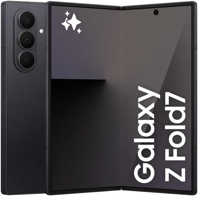 Samsung ▫️ Galaxy Z Fold7 256 GB - Galaxy AI, leve e dobrável, ecrã grande, câmara de 200 MP, 12 GB de memória, preto escuro, garantia do fabricante de 3 anos + 1 ano extra (versão espanhola)