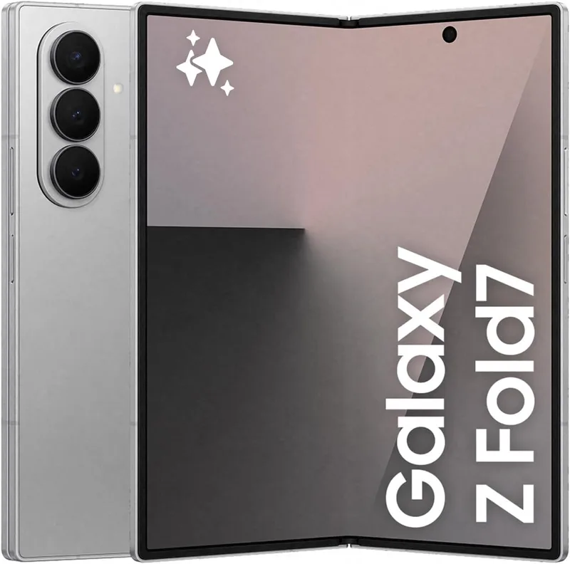 Samsung ▫️ Galaxy Z Fold7 256 GB - Galaxy AI, leve e dobrável, ecrã grande, câmara de 200 MP, 12 GB de memória, cinzento prateado, garantia do fabricante de 3 anos + 1 ano extra (versão espanhola)