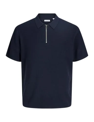 JACK & JONES ▫️ Jjmax - Polo de malha com fecho de correr SS 3Pk MP (Conjunto de 3) para homem 3
