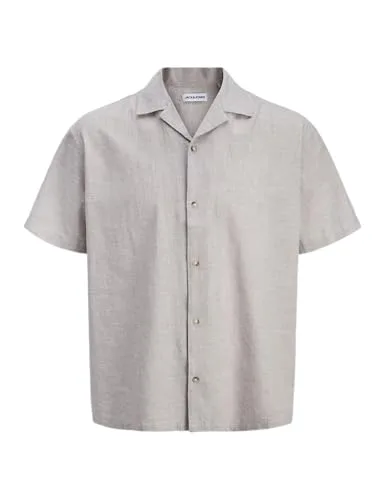 JACK & JONES ▫️ T-shirt Jjesummer Linen Blend Resort 2Pkmp (Conjunto de 2) para Homem 2