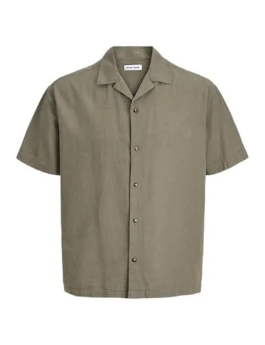 JACK & JONES ▫️ T-shirt Jjesummer Linen Blend Resort 2Pkmp (Conjunto de 2) para Homem 3