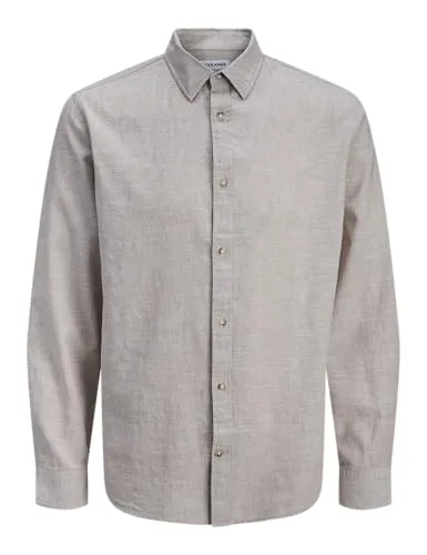 JACK & JONES ▫️ Camisa de manga comprida em mistura de linho Jjesummer Sn 2Pkmp (Conjunto de 2) para homem 3