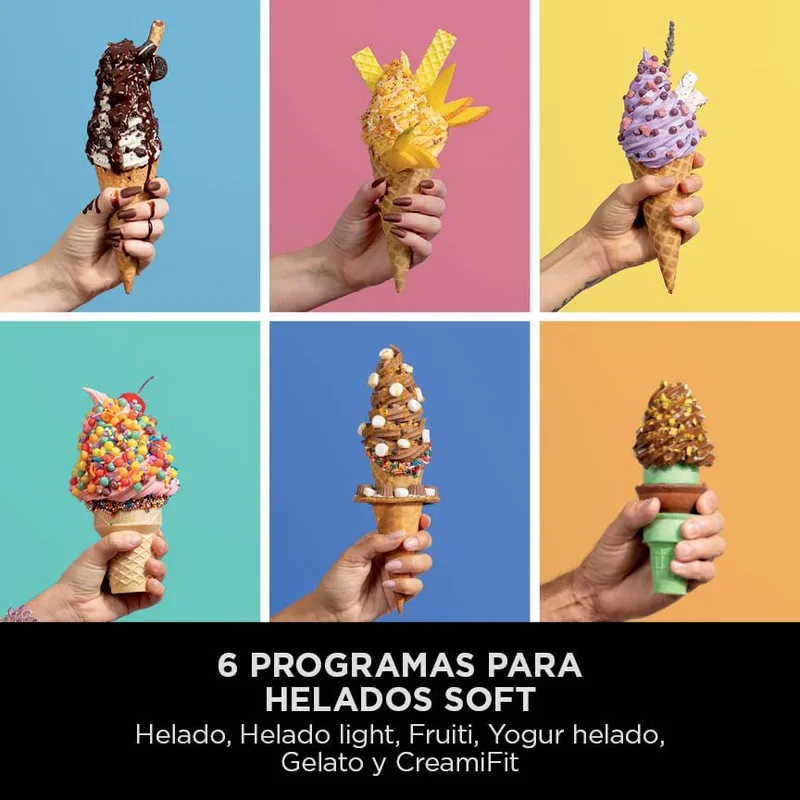 Ninja ▫️ CREAMi Scoop & Swirl, Máquina de gelados com 2 recipientes de 480 ml, Prateada 3