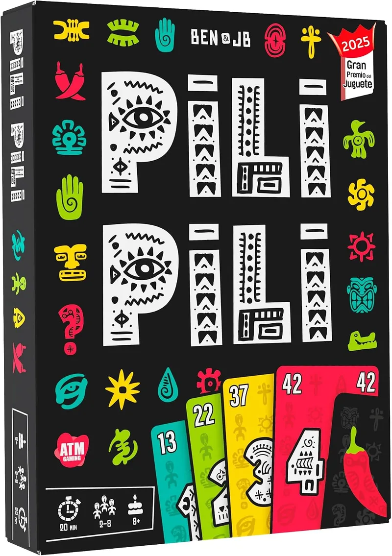 ATM Gaming ▫️ PILI PILI - Jogo de mesa rápido e estratégico - Família e amigos - +8 anos