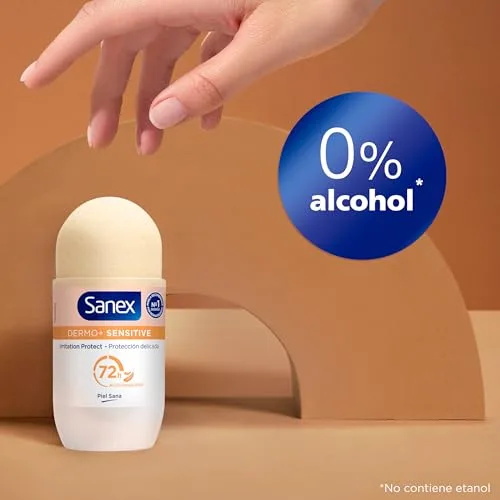Sanex ▫️ Dermo+ Sensitive, Desodorizante Antitranspirante Roll-On 72h, 90 ml 5