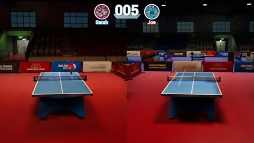 Maxx Tech ▫️ Kit de ténis de mesa Tip Top para Nintendo Switch 2 e 1 — Inclui 2 raquetes de ténis de mesa, uma rede ajustável, uma bola de pingue-pongue e um código digital para o jogo Tip Top Table Tennis 6