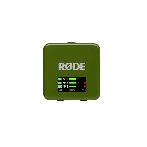 RØDE ▫️ Wireless GO (3.ª geração) – Microfone sem fios compacto – Som cristalino, gravação em 32 bits de ponto flutuante, controlo automático de nível, para telemóveis, câmaras e computadores (Verde Musgo) 2