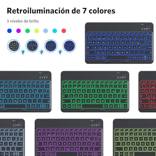 OMOTON ▫️ ​​Teclado Bluetooth para iPad/Tablet com suporte para telemóvel 3
