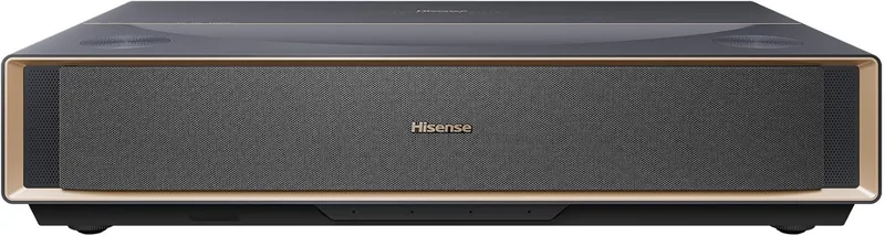 Hisense ▫️ PT1 - Smart TV 4K UHD 4K de curto alcance, 80" a 150", 2500 lúmenes, HDR10, contraste nativo 3000:1, Dolby Vision, Dolby Atmos, IMAX Enhaced, movimento suave, controlado por energia solar, projetor laser tricromático