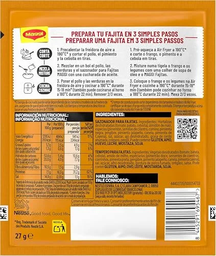 Maggi ▫️ Airfryer fajitas, embalagem de 27 x 27 g 2