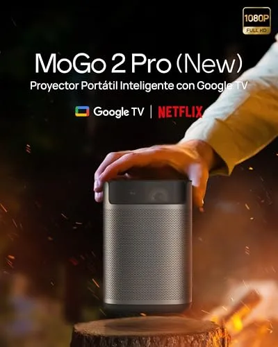XGIMI ▫️ MoGo 2 Pro (Novo) Mini-projetor portátil de 1080p, Google TV com Netflix 2