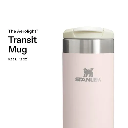 STANLEY ▫️ 1913 Aerolight Transit Termo para Café para Levar 0,35 L - Rose Quartz 4
