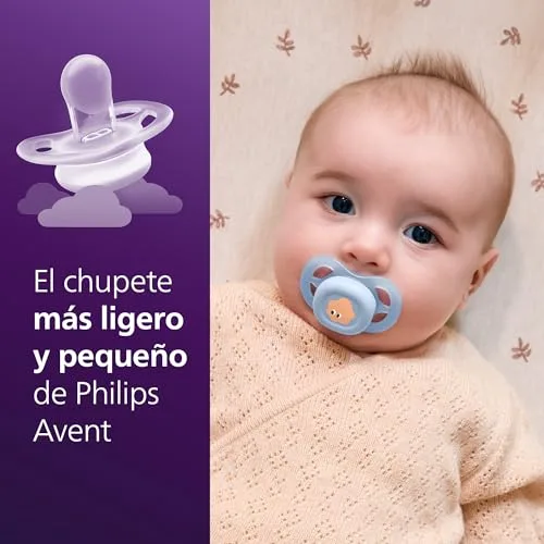 PHILIPS ▫️ Chupetas Avent Ultra Start: anatómicas, para recém-nascidos, tetina simétrica em silicone macio, sem BPA, estojo esterilizador, embalagem de 2 unidades, SCF075/14 2