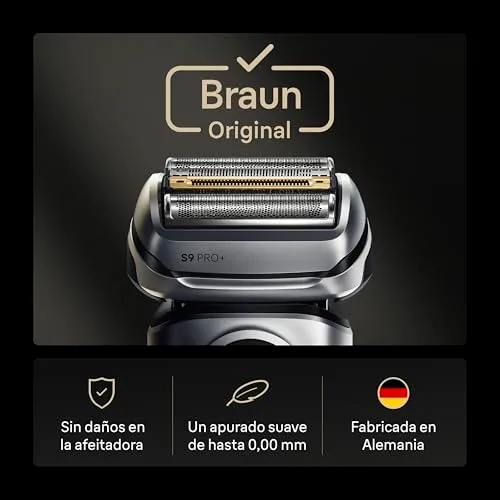 Braun ▫️ Series 9 Pro+ Ponta de substituição para máquina de barbear elétrica, 96M, Prata 5