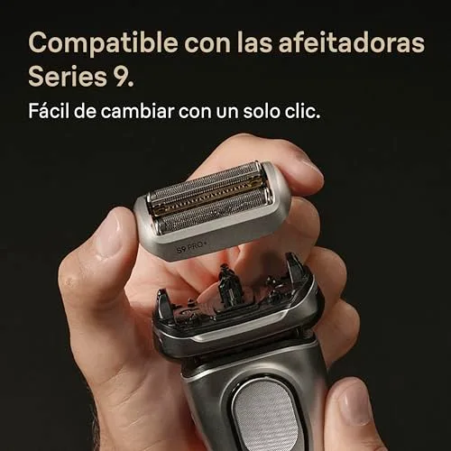 Braun ▫️ Series 9 Pro+ Ponta de substituição para máquina de barbear elétrica, 96M, Prata 6