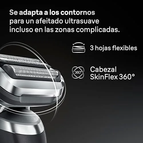 Braun ▫️ Series 7 Cabeça de substituição para máquina de barbear elétrica, 74S, Prateada 3